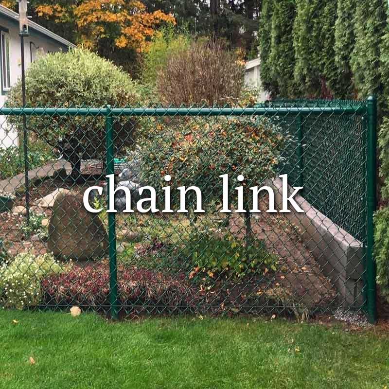 Chain link fence