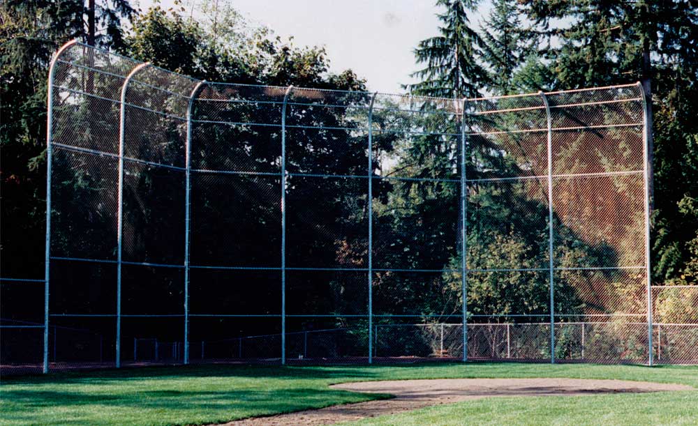 Chain link backstop