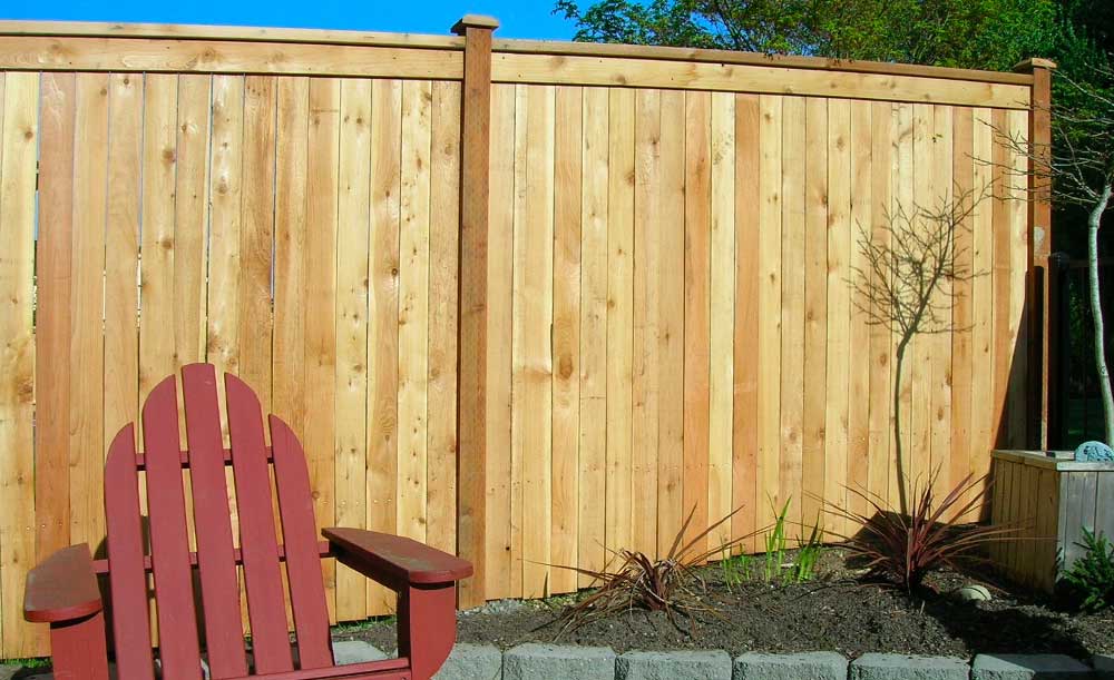 Modified Panel style cedar fence