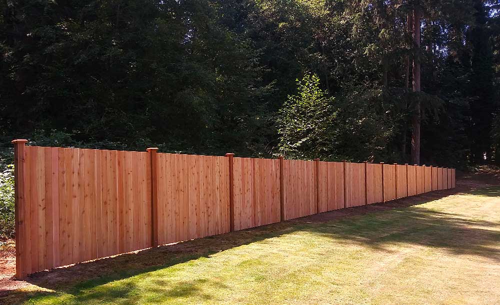 Estate style cedar fence