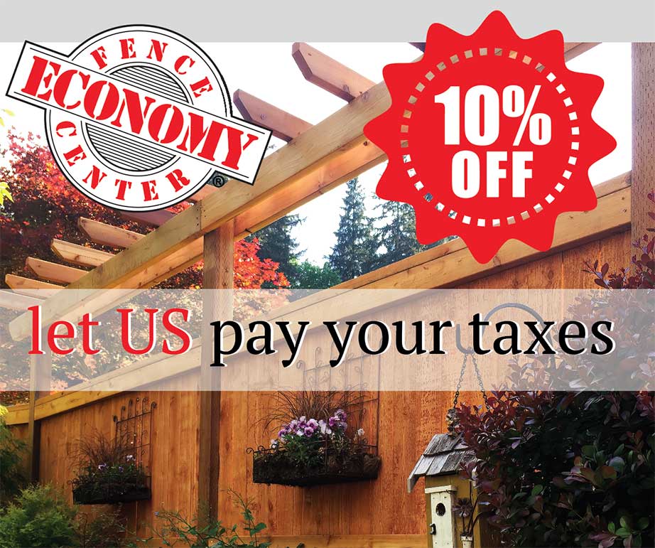 10% off — let US pay your taxes
