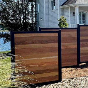 Mixed Materials Fence