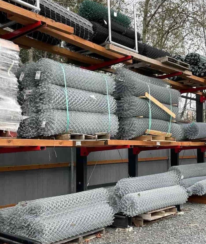 chain link fence materials