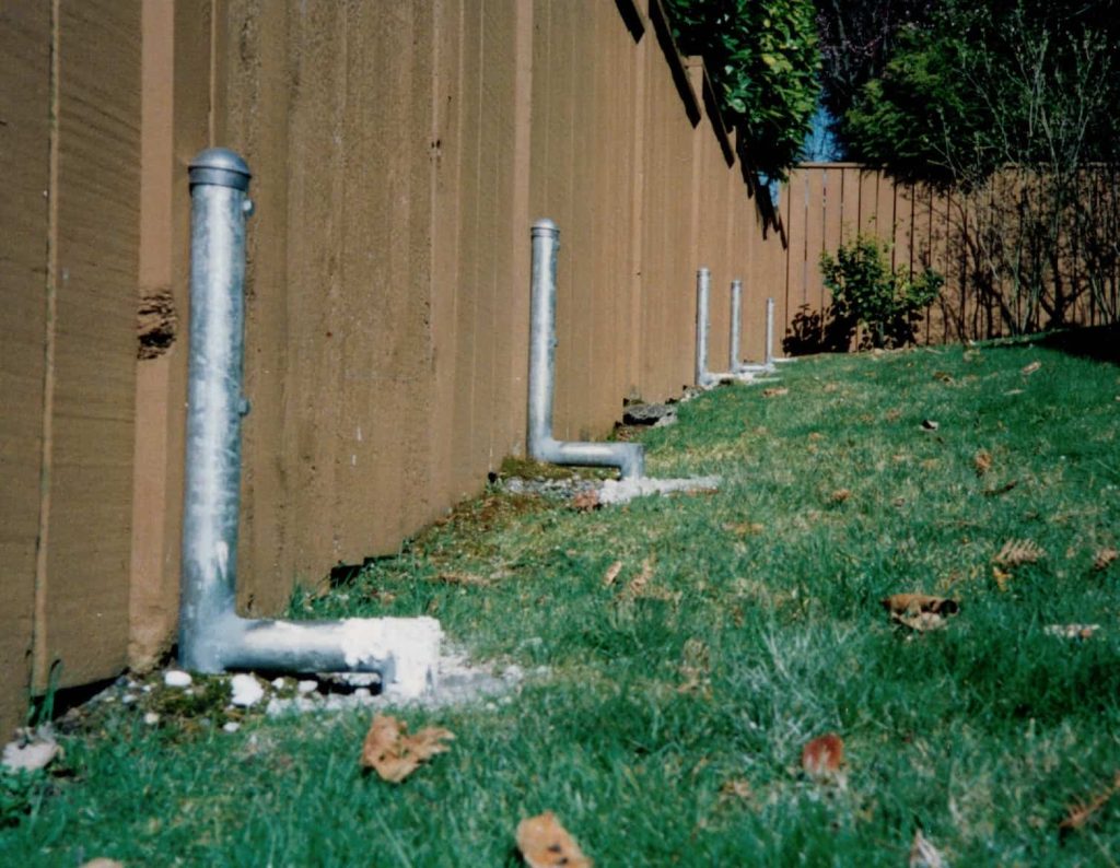 fence post offsets to repair leaning